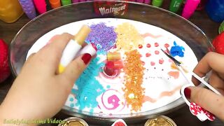 Mixing Makeup, Glitter and More into Glossy Slime ! Satisfying Slime Video #824