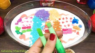 Mixing Makeup, Glitter and More into Glossy Slime ! Satisfying Slime Video #824