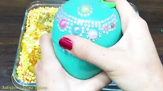 GOLD vs MINT! Mixing Makeup, Glitter and More into Glossy Slime ! Satisfying Slime Video #823