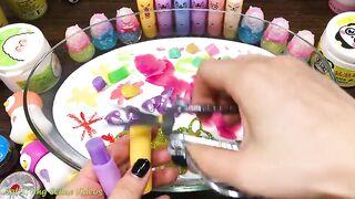 Mixing Makeup, Glitter and More into Glossy Slime ! Satisfying Slime Video #821