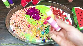 Mixing Makeup, Glitter and More into Glossy Slime ! Satisfying Slime Video #819