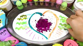 Mixing Makeup, Glitter and More into Glossy Slime ! Satisfying Slime Video #811