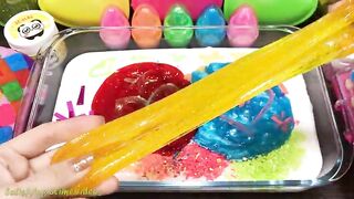 RAINBOW Slime! Mixing Makeup, Glitter and More into Glossy Slime ! Satisfying Slime Video #807