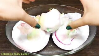 Mixing Makeup, Glitter and More into Glossy Slime ! Satisfying Slime Video #801
