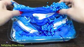 PURPLE vs BLUE! Mixing Makeup, Glitter and More into Glossy Slime ! Satisfying Slime Video #794