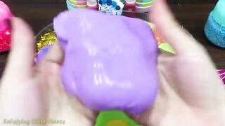 Mixing Makeup, Glitter and More into Glossy Slime ! Satisfying Slime Video #781