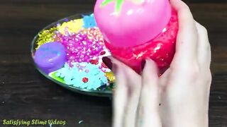 Mixing Makeup, Glitter and More into Glossy Slime ! Satisfying Slime Video #781