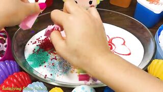 FROZEN Slime! Mixing Makeup, Glitter and More into Glossy Slime ! Satisfying Slime Video #775