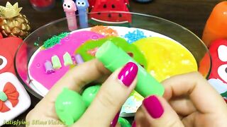 Mixing Makeup, Glitter and More into Glossy Slime ! Satisfying Slime Video #774