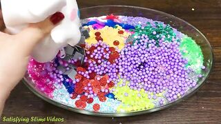 Mixing Makeup, Glitter and More into Glossy Slime ! Satisfying Slime Video #773
