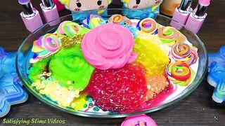 ELSA Slime! Mixing Makeup, Glitter and More into Glossy Slime ! Satisfying Slime Video #771