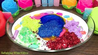 Mixing Makeup, Glitter and More into Glossy Slime ! Satisfying Slime Video #769