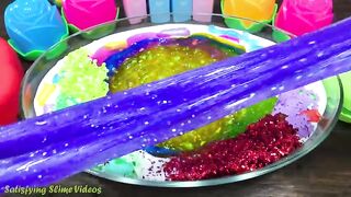 Mixing Makeup, Glitter and More into Glossy Slime ! Satisfying Slime Video #769