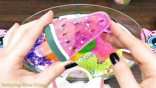Mixing Makeup, Glitter and More into Glossy Slime ! Satisfying Slime Video #766
