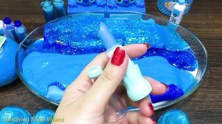 BLUE STITCH Slime! Mixing Makeup, Glitter and More into Glossy Slime! Satisfying Slime Video #761