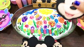 MICKEY MOUSE Slime! Mixing Makeup, Glitter and More into Glossy Slime ! Satisfying Slime Video #760