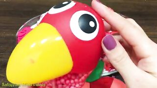 RED Slime Mixing Makeup, Clay and More into Glossy Slime ! Satisfying Slime Video #750