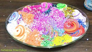 RAINBOW Slime ! Mixing Makeup, Clay and More into Glossy Slime ! Satisfying Slime Video #744