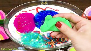 Mixing Makeup, Clay and More into Glossy Slime ! Satisfying Slime Video #741