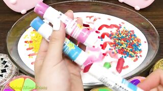 Mixing Makeup, Clay and More into Glossy Slime ! Satisfying Slime Video #737