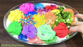 Mixing Makeup, Clay and More into Glossy Slime ! Satisfying Slime Video #732