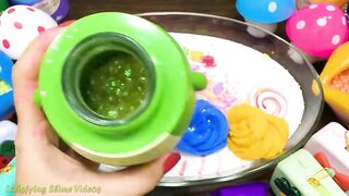 Mixing Makeup, Clay and More into Glossy Slime ! Satisfying Slime Video #729