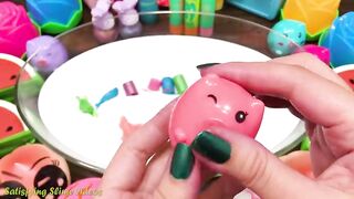 Mixing Makeup, Clay and More into Glossy Slime ! Satisfying Slime Video #726