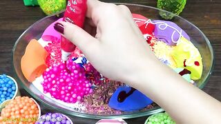 Mixing Makeup, Clay and More into Glossy Slime ! Satisfying Slime Video #724