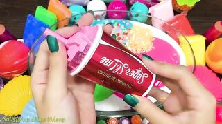 Mixing Makeup, Clay and More into Glossy Slime ! Satisfying Slime Video #718