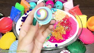 Mixing Makeup, Clay and More into Glossy Slime ! Satisfying Slime Video #718