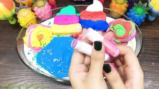 Mixing Makeup, Clay and More into Glossy Slime ! Satisfying Slime Video #714