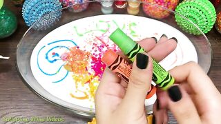 Mixing Makeup, Clay and More into Glossy Slime ! Satisfying Slime Video #713