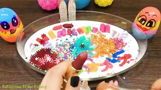 Mixing Makeup, Clay and More into Glossy Slime ! Satisfying Slime Video #708