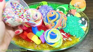 UNICORN Slime Mixing Makeup, Clay and More into Glossy Slime ! Satisfying Slime Video #706