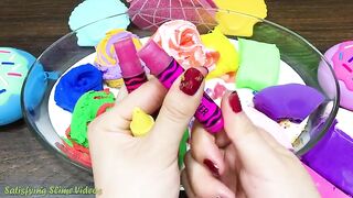 Mixing Makeup, Clay and More into Glossy Slime ! Satisfying Slime Video #695