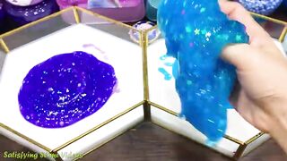 FROZEN PURPLE vs BLUE | Mixing Random Things into GLOSSY Slime | Satisfying Slime, ASMR Slime #687