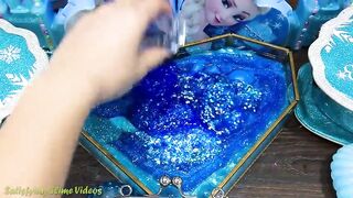 BLUE ELSA Slime | Mixing Random Things into STORE BOUGHT Slime | Satisfying Slime, ASMR Slime #686