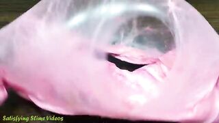 PINK vs BLUE | Mixing Makeup and Wagashi Clay into GLOSSY Slime | Satisfying Slime, ASMR Slime #679