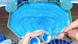 BLUE Slime | Mixing Random Things into GLOSSY Slime | Satisfying Slime, ASMR Slime #672