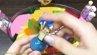 Mixing Makeup and Glitter into Store Bought Slime | Satisfying Slime, ASMR Slime #673