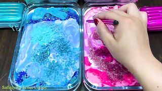PINK vs BLUE | Mixing Random Things into GLOSSY Slime | Satisfying Slime, ASMR Slime #656