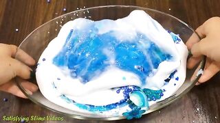 BLUE DORAEMON | Mix Random Things into GLOSSY Slime | Satisfying Slime, ASMR Slime #655