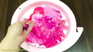 PINK Slime | Mixing GLOSSY Slime with Many Different Things | Satisfying Slime, ASMR Slime #649