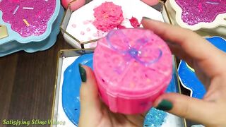 PINK vs BLUE !! Mixing GLOSSY Slime with Many Different Things | Satisfying Slime, ASMR Slime #648