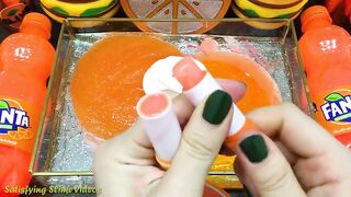 ORANGE Slime | Mixing Random Things into CLEAR Slime | Satisfying Slime Videos #643