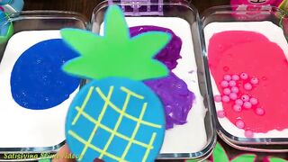 BLUE, PURPLE & PINK | Mixing Random Things into Glossy Slime | Satisfying Slime Videos #640