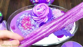 PURPLE Slime Mixing Make Up, Clay and Floam into Glossy Slime | Satisfying Slime Videos #637