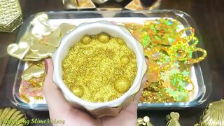 Series GOLD Slime | Mixing Random Things into GLOSSY Slime | Satisfying Slime Videos #617