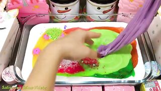 Unicorn Slime | Mixing Random Things into GLOSSY Slime | Satisfying Slime Videos #609