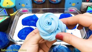 BLUE Diamond Slime | Mixing Random Things into GLOSSY Slime | Satisfying Slime Videos #602